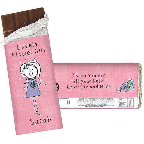 Personalised Purple Ronnie Wedding 100g Milk Chocolate Bar £6.99